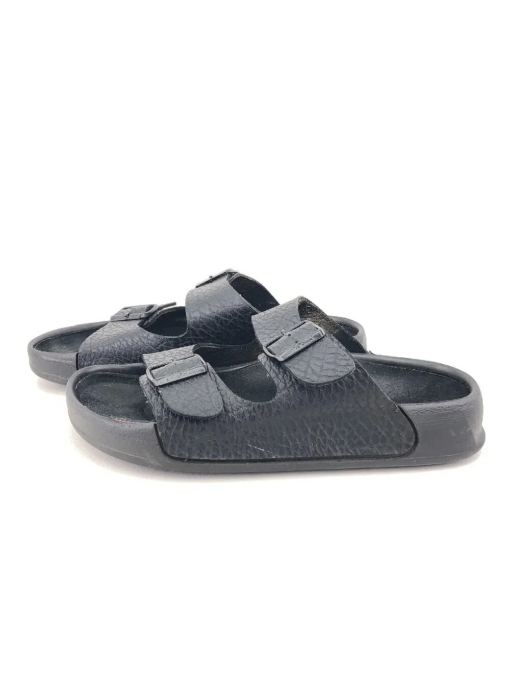 Birkenstock Tatami Black Leather Slide Sandals 9
